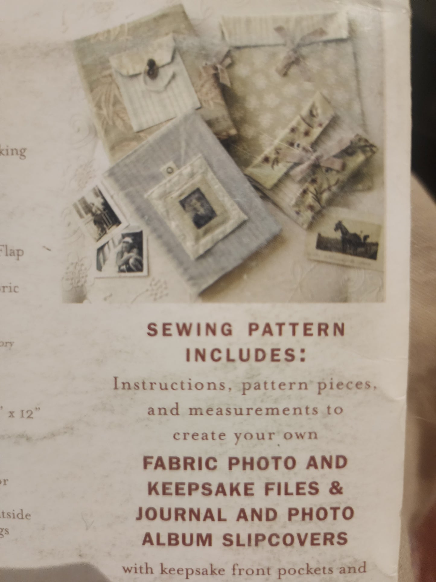 Fabric covered memory keepers patterns by Amy Butler