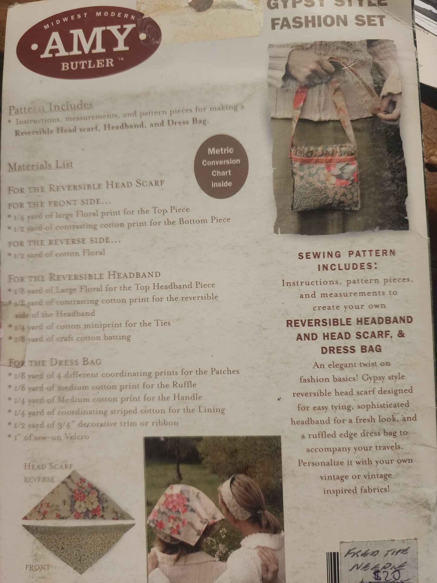 Gypsy Style Fashion Set Pattern by Amy Butler