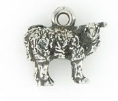 Metal sheep charm