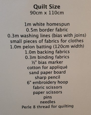 Wash Day quilt pattern by Trish Harper Designs