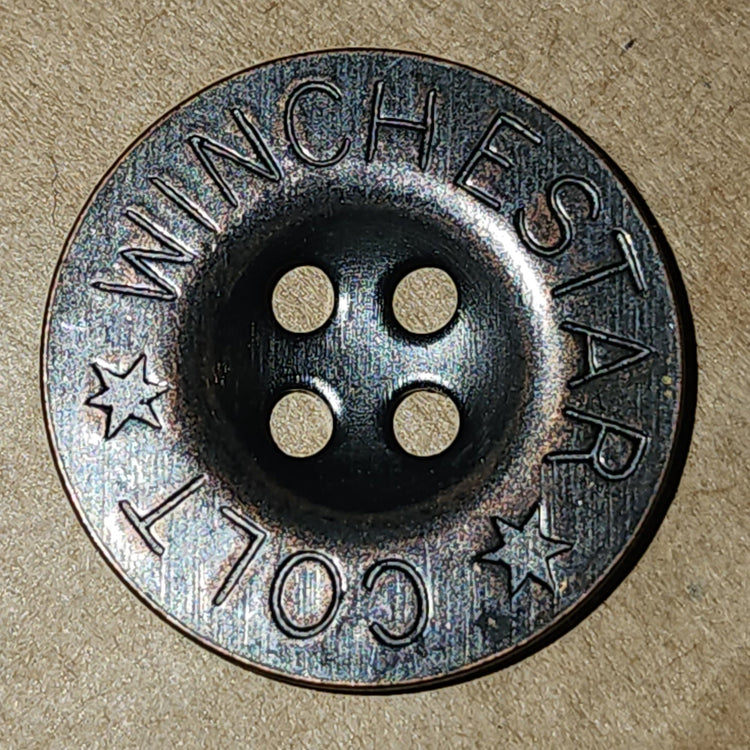 Round metal buttons
