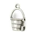 Metal Sand Pail & Shovel Charm