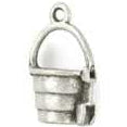 Metal Sand Pail & Shovel Charm
