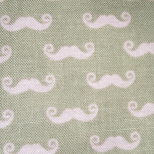Riley Blake Designs  Pepe in Paris Small Mustache Grey Pink C528 (moustache)
