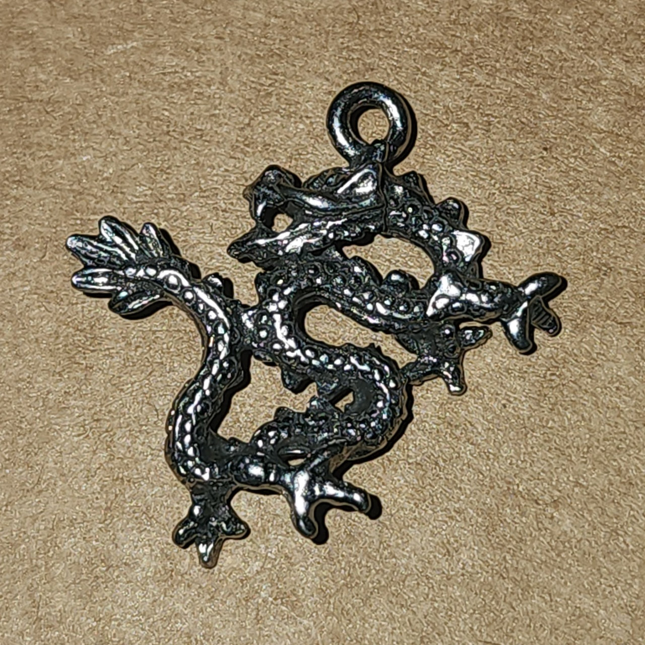Metal chinese dragon charm