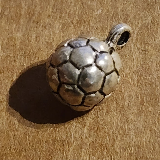 Metal soccer ball charm