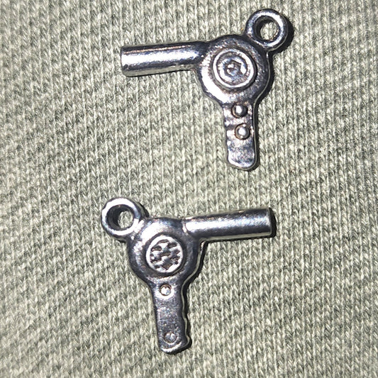 Metal Hair Dryer charm (hairdryer)