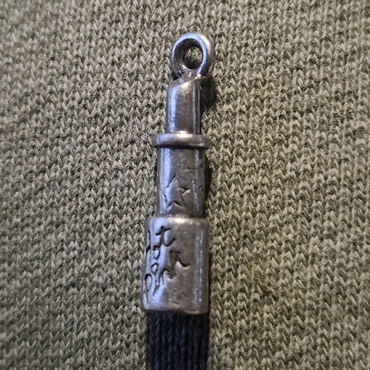 Metal lipstick charm