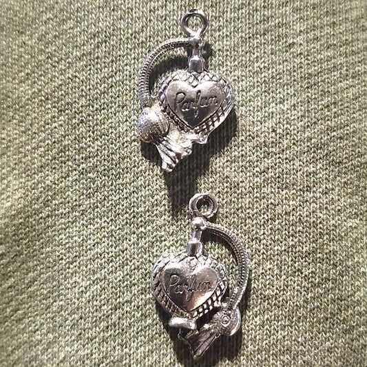 Metal perfume bottle charm