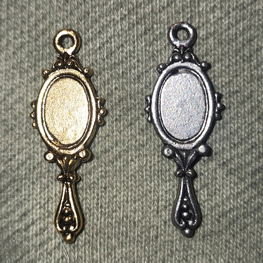 Metal ornate mirror charm