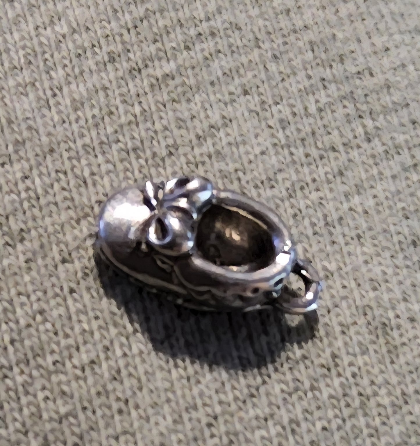 Metal Baby Shoe Charm
