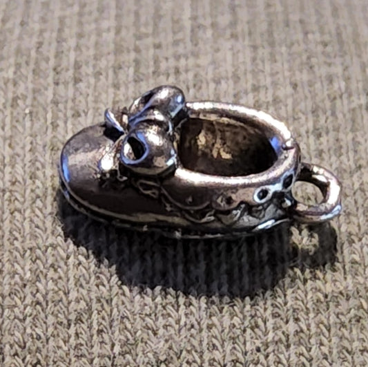Metal Baby Shoe Charm