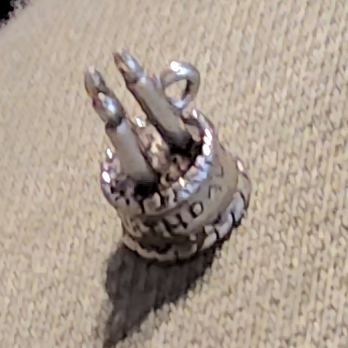 Metal Birthday Cake Charm