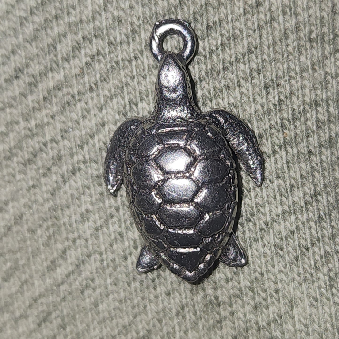 Metal turtle charm
