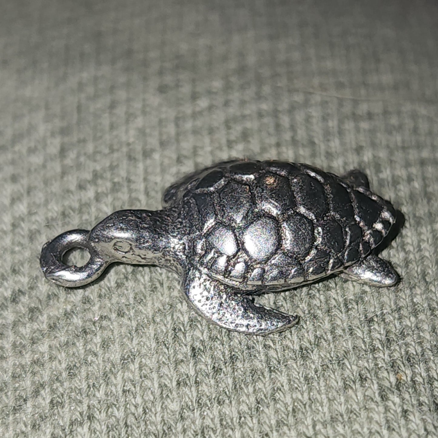 Metal turtle charm