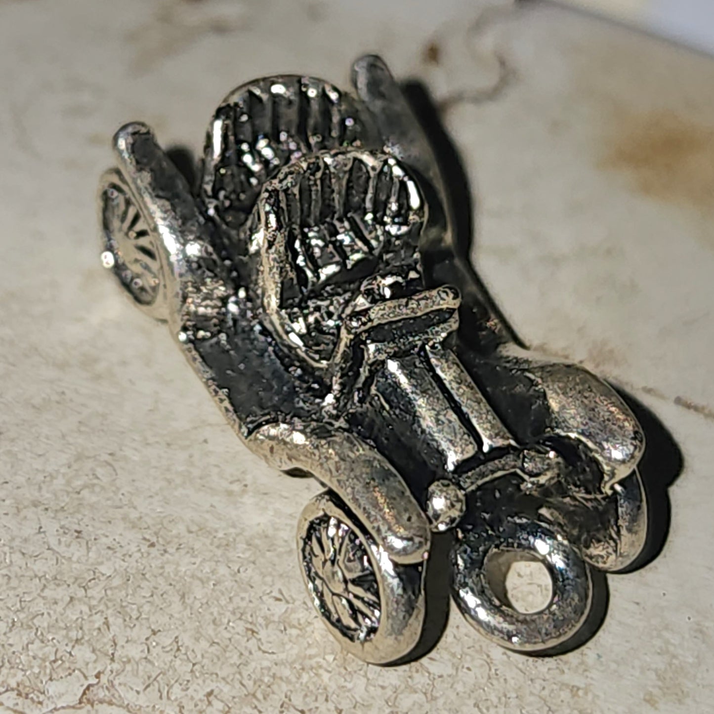 Metal antique car charm