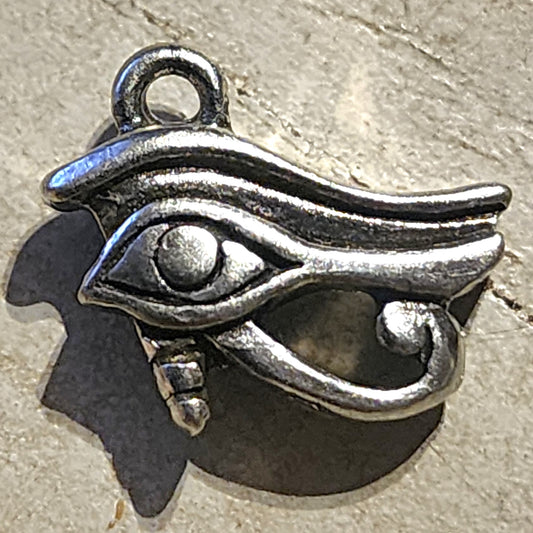 Metal evil eye charm