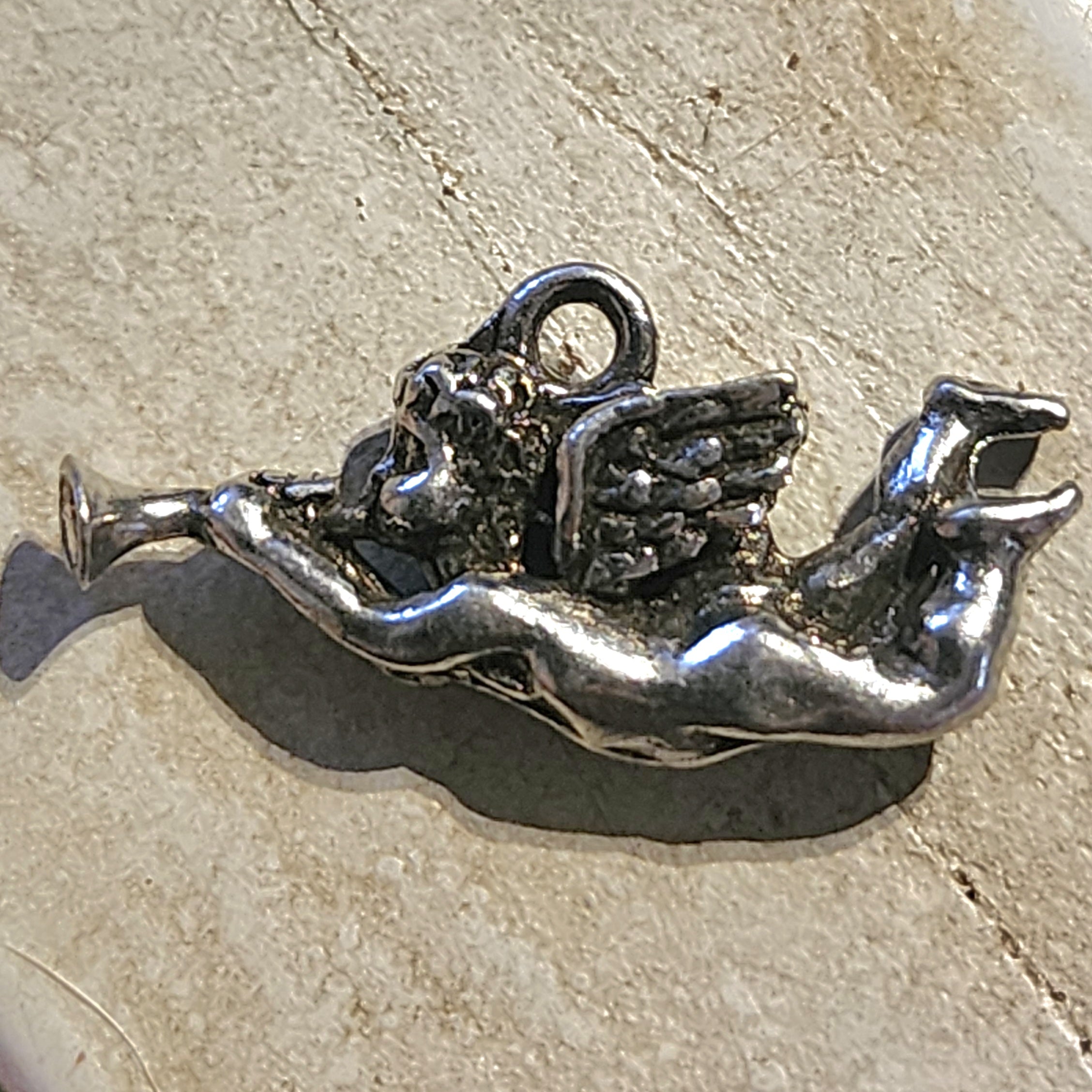 Metal cherub (angel) charm – Fred the Needle