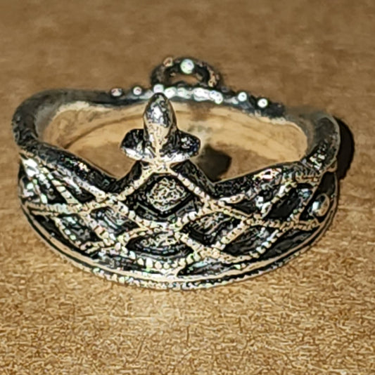 Metal Tiara charm (princess crown)
