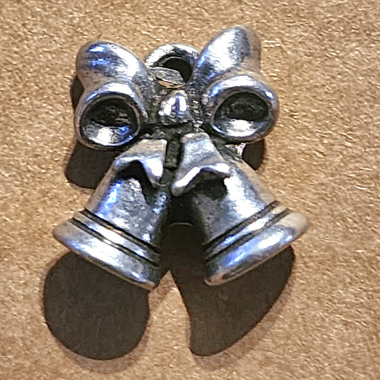 Metal wedding bells charm