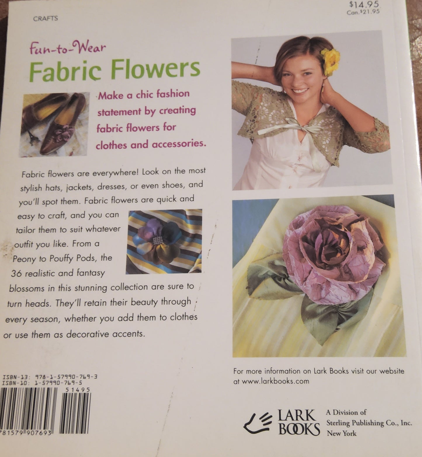 Fun-to-Wear Fabric Flowers by Elizabeth Helene Searle