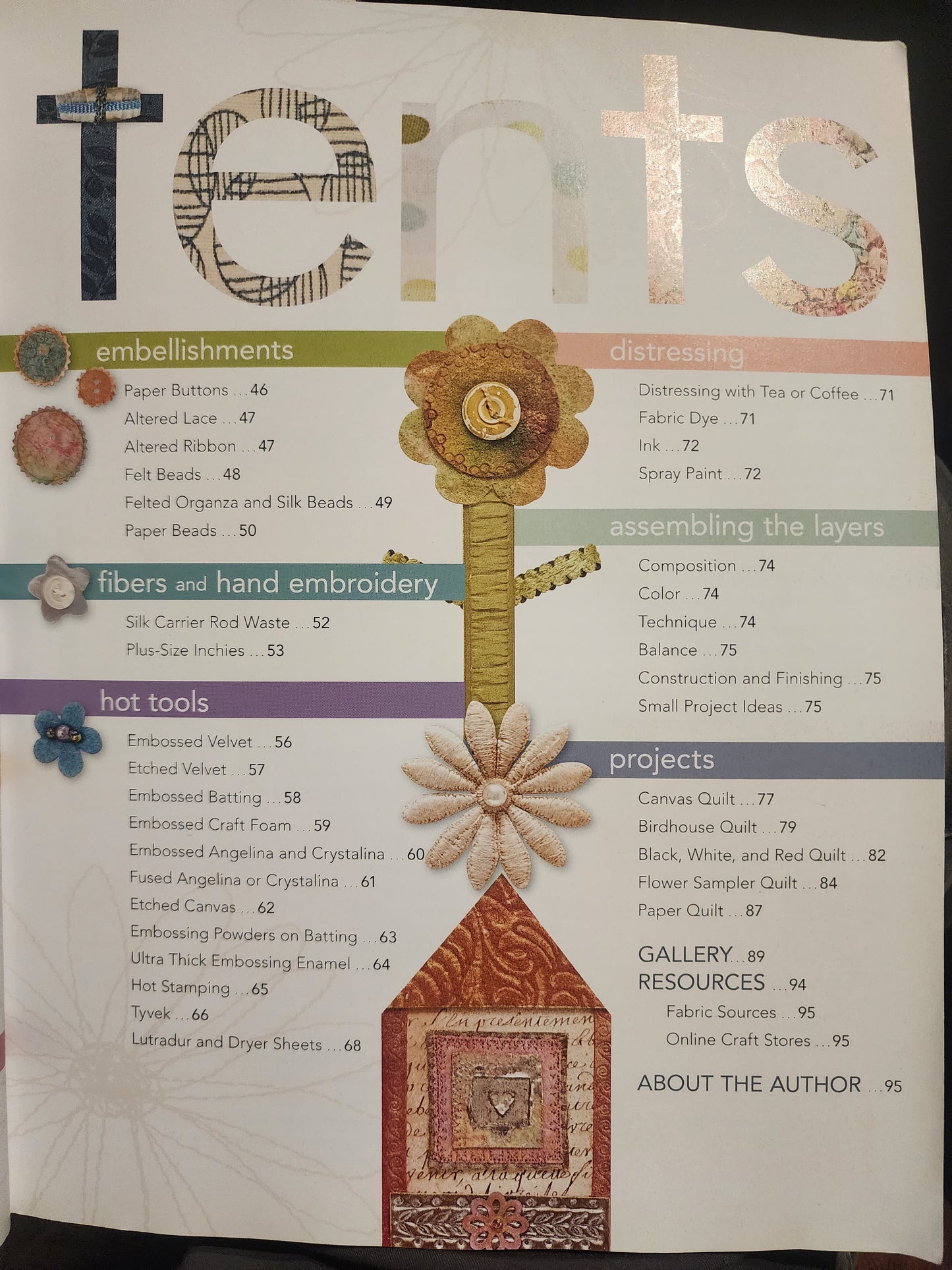 Fabric Art Collage by Rebekah Meier