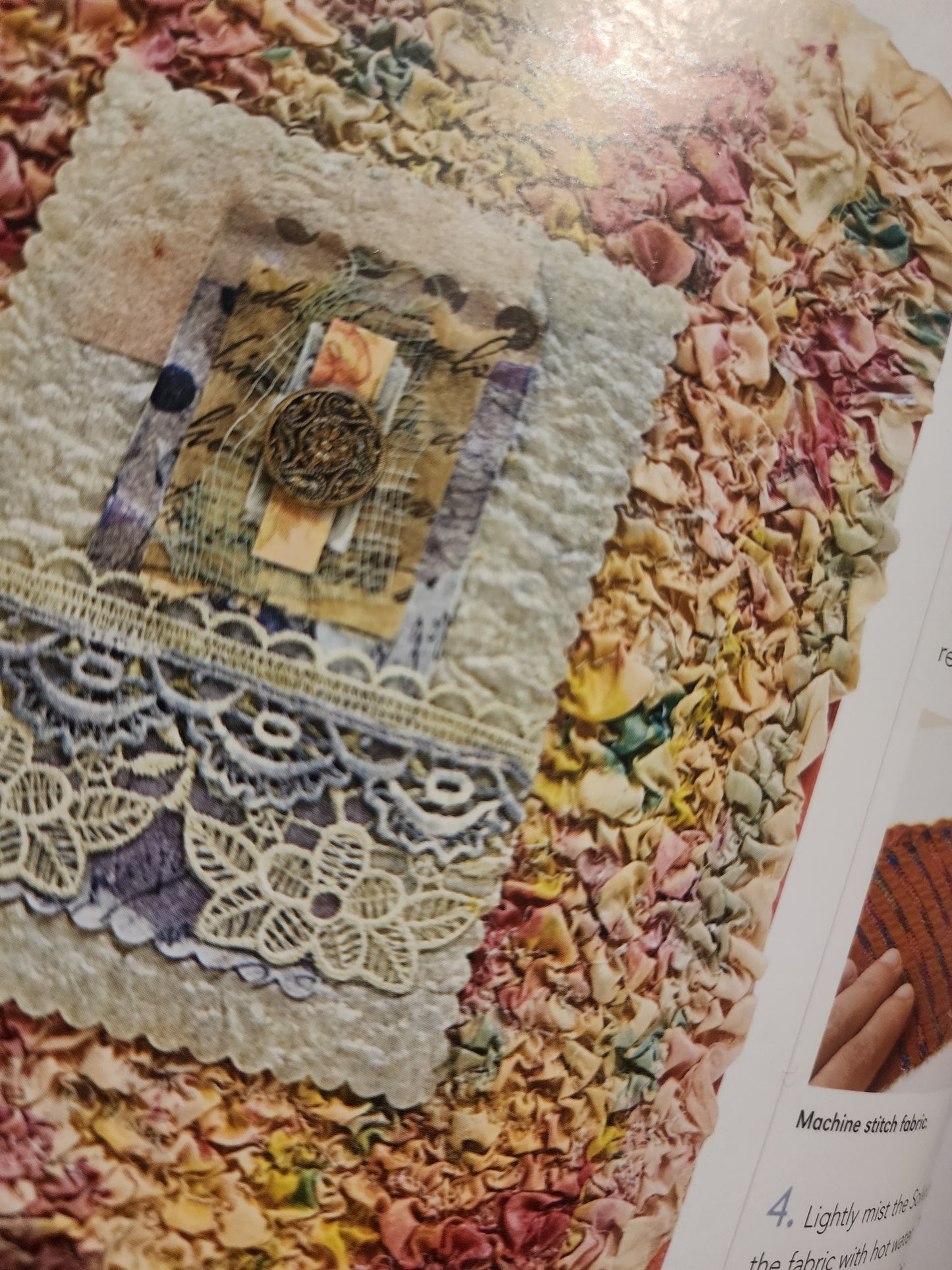 Fabric Art Collage by Rebekah Meier