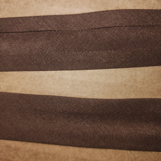 Polycotton Bias Binding 25mm 008047 Brown