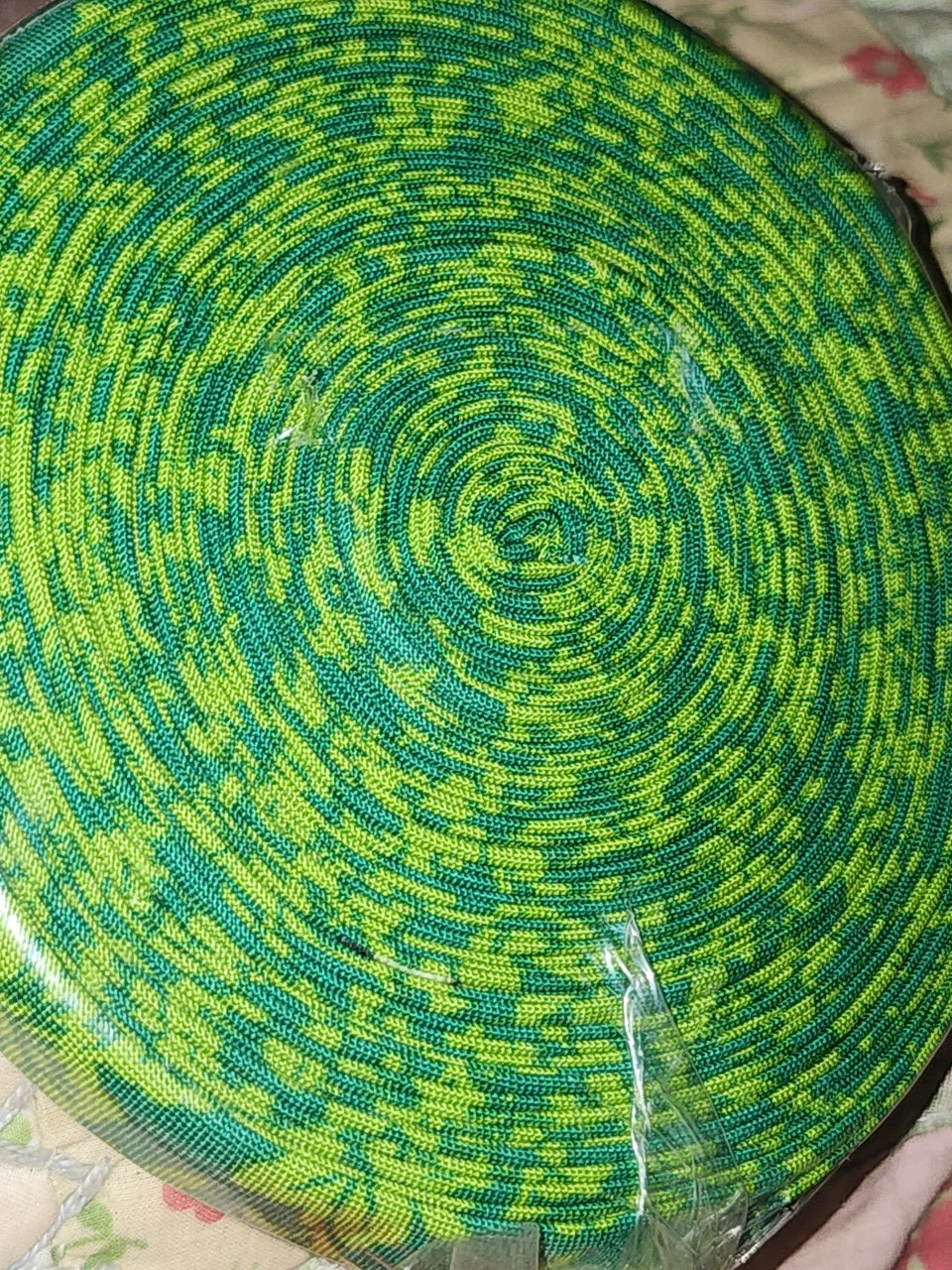 Lollipop bias binding green tonal floral 12 yards Queen size