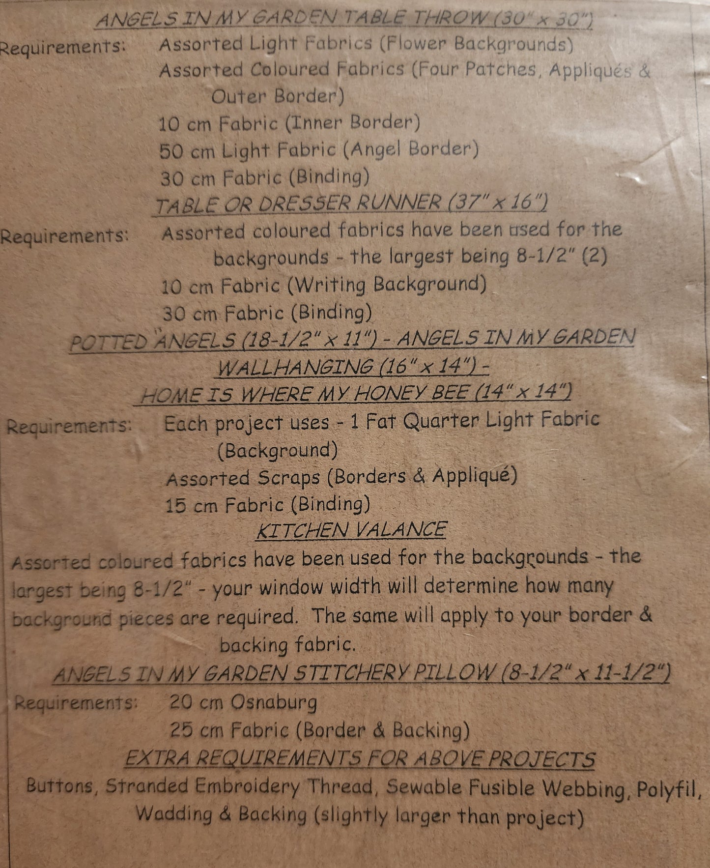 Angels in My Garden - quilt pattern by The Chook Shed