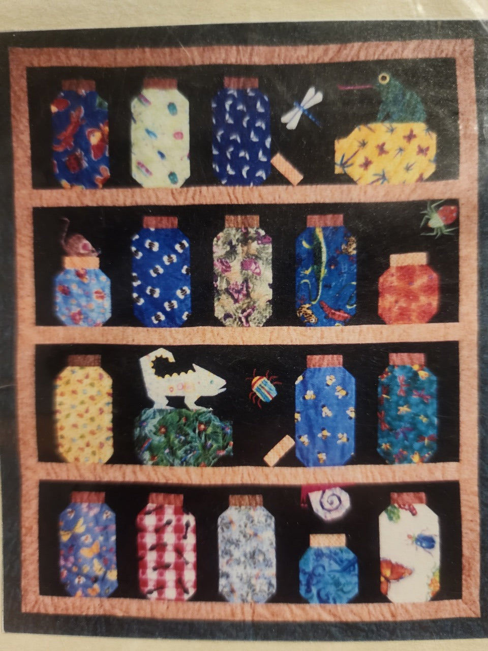 Escaping Bugs Bottle quilt pattern by Bottle Quilt Co.