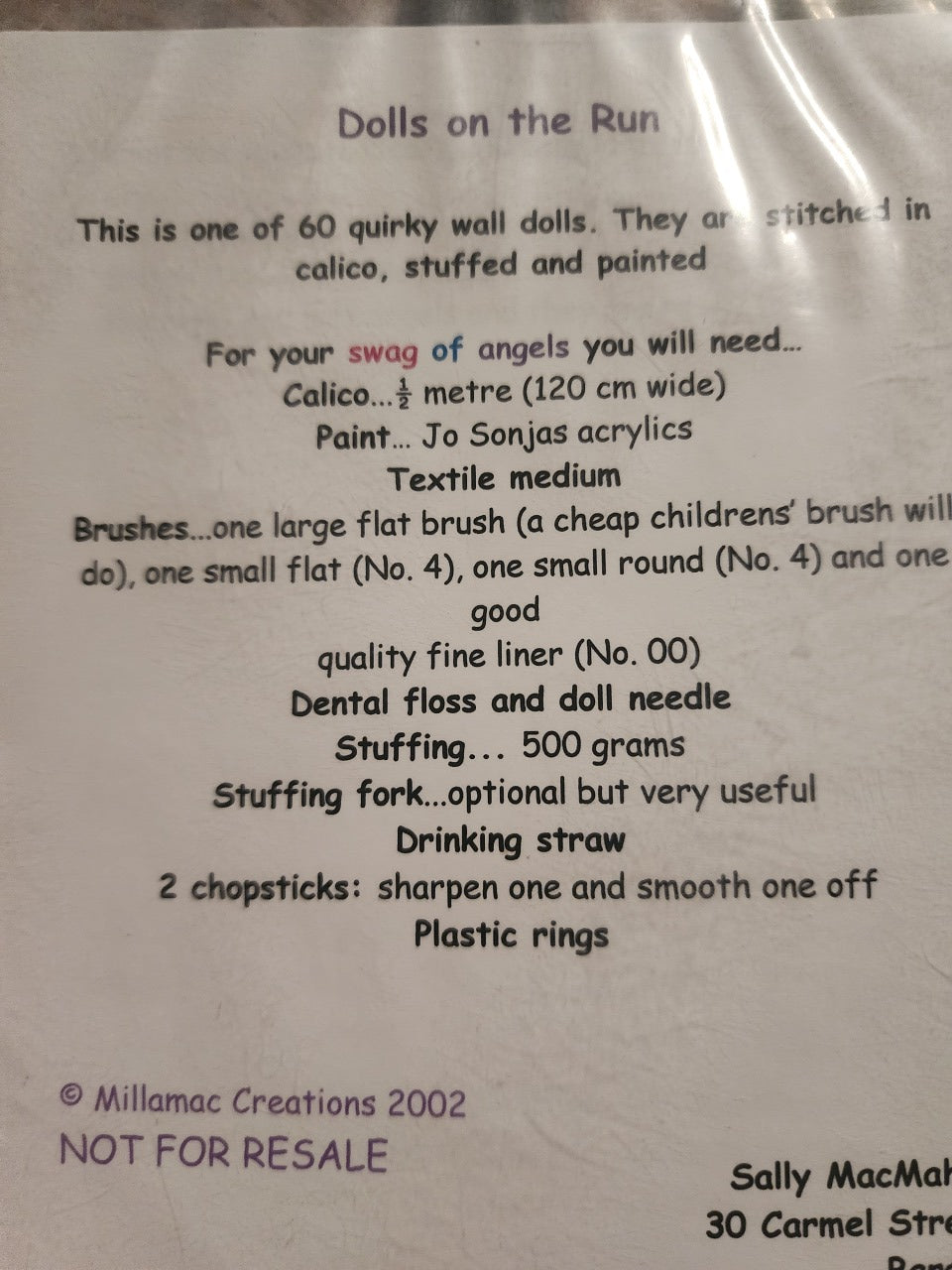 Swag of Angels by Dolls on the Run