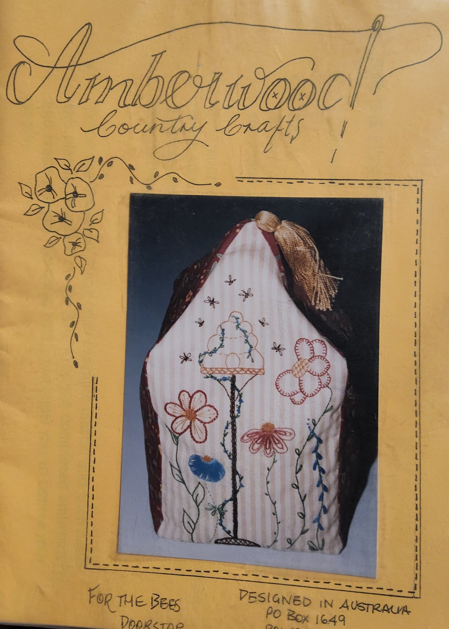 For The Bees Doorstop by Amberwood Country Crafts