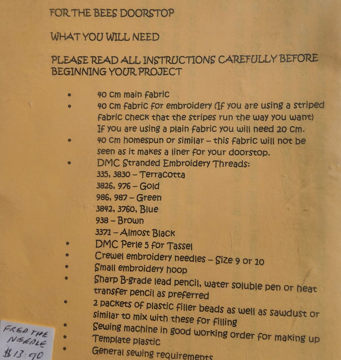 For The Bees Doorstop by Amberwood Country Crafts