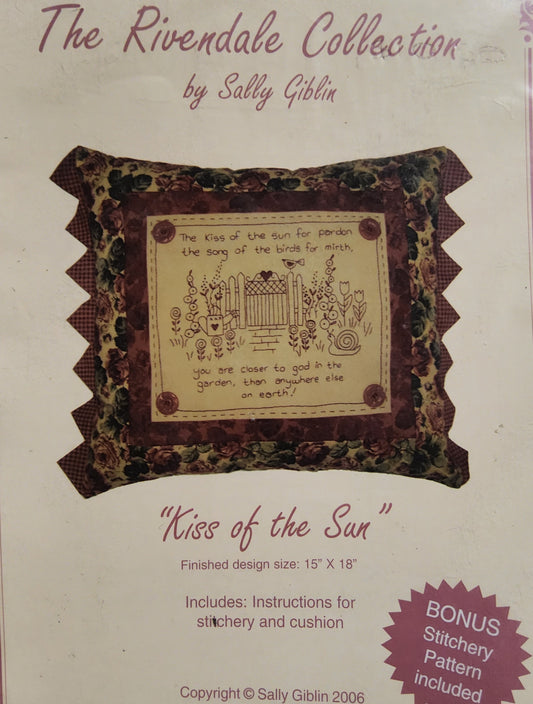 Kiss of the Sun embroidery panel by the Rivendale Collection (Sally Giblin)