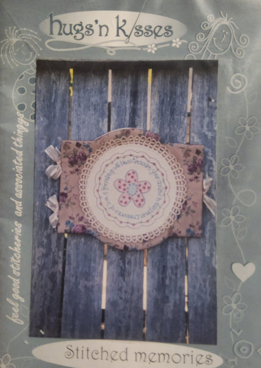 Stitched Memories pattern including printed calico design by Hugs'n Kisses