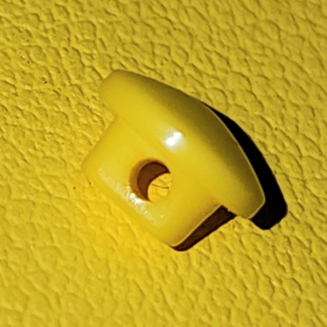 Dome button sunny yellow 0.5cm (shank back)