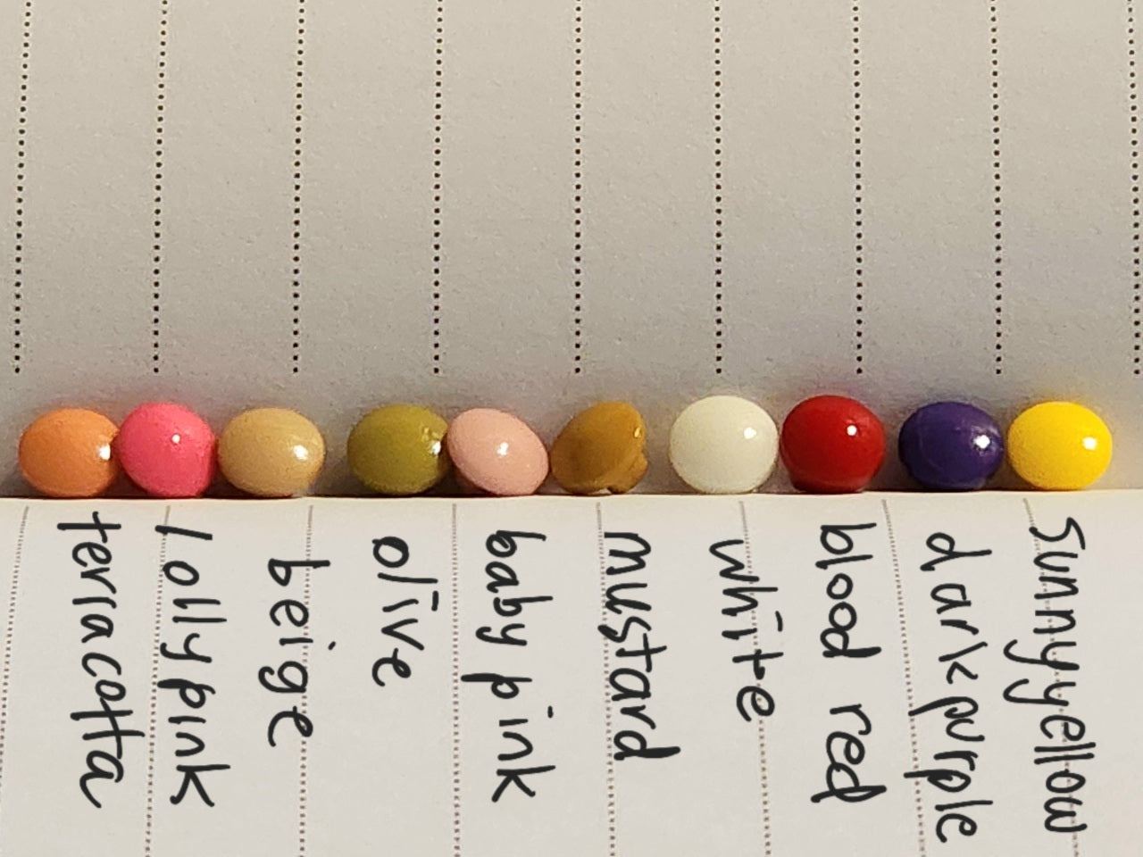 Dome button lolly pink 0.5cm (shank back)