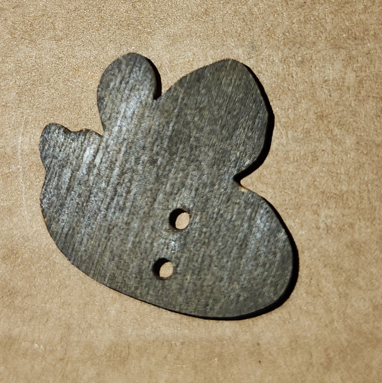 Wooden Bee Button 2.4cm long