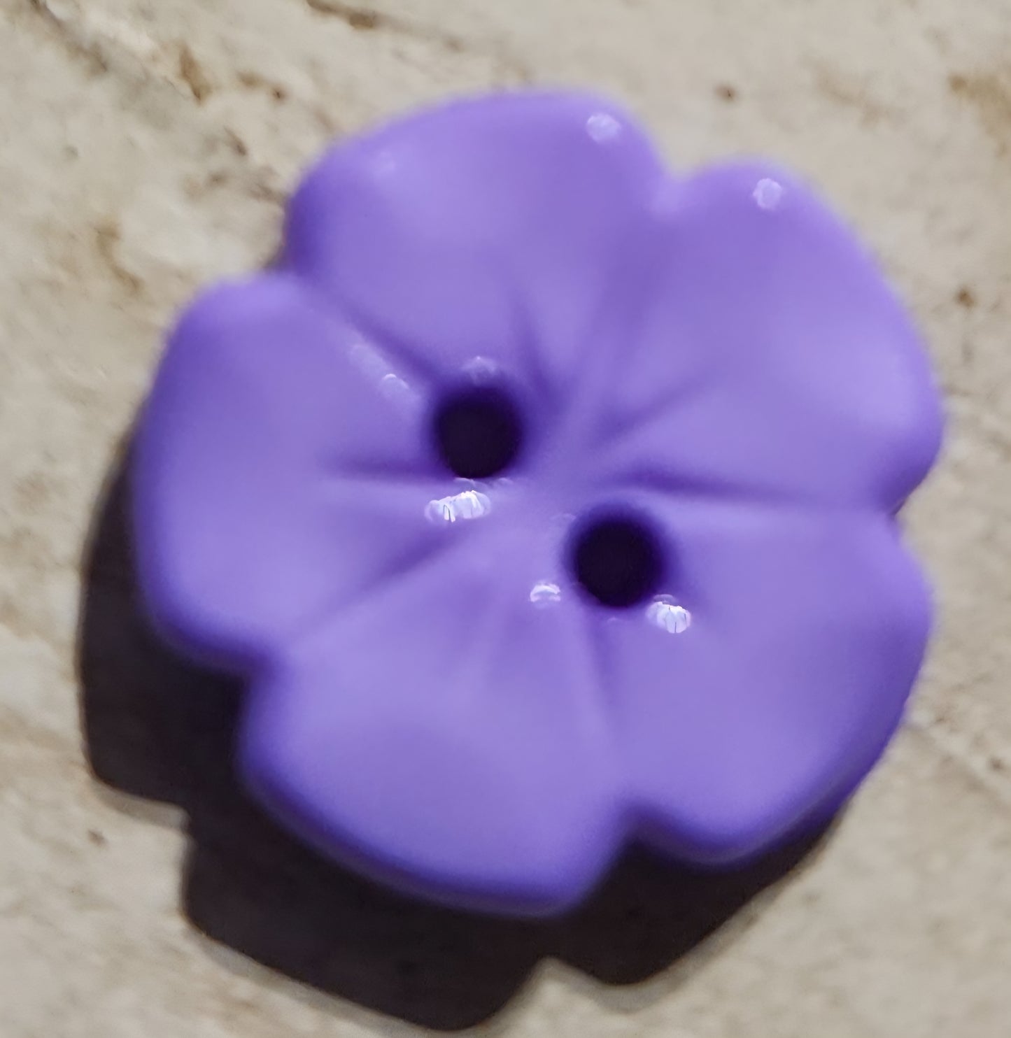 Purple zinnia flower button 1.5cm