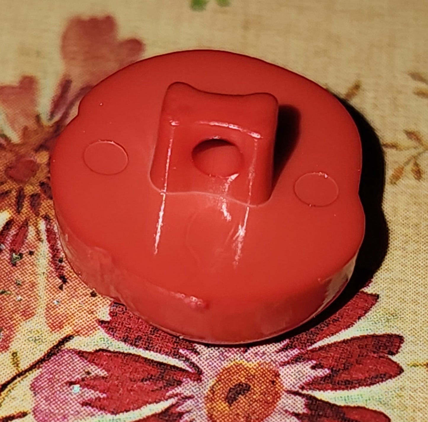 Red Rose Glossy Button 14mm