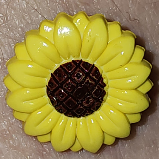 Sunflower button 15mm