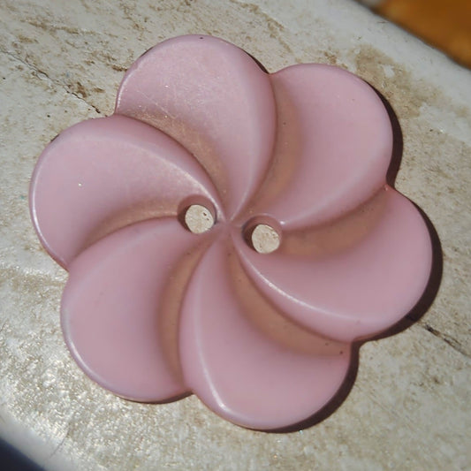 Large pink frosted flower 25mm