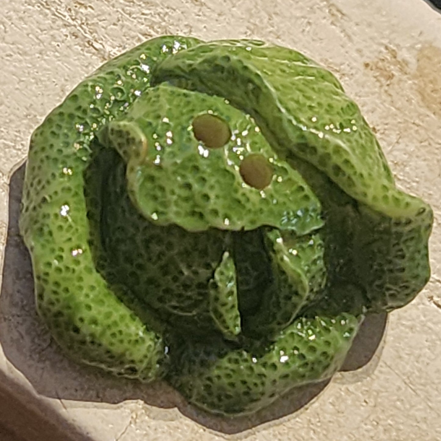 Resin lettuce button 24mm