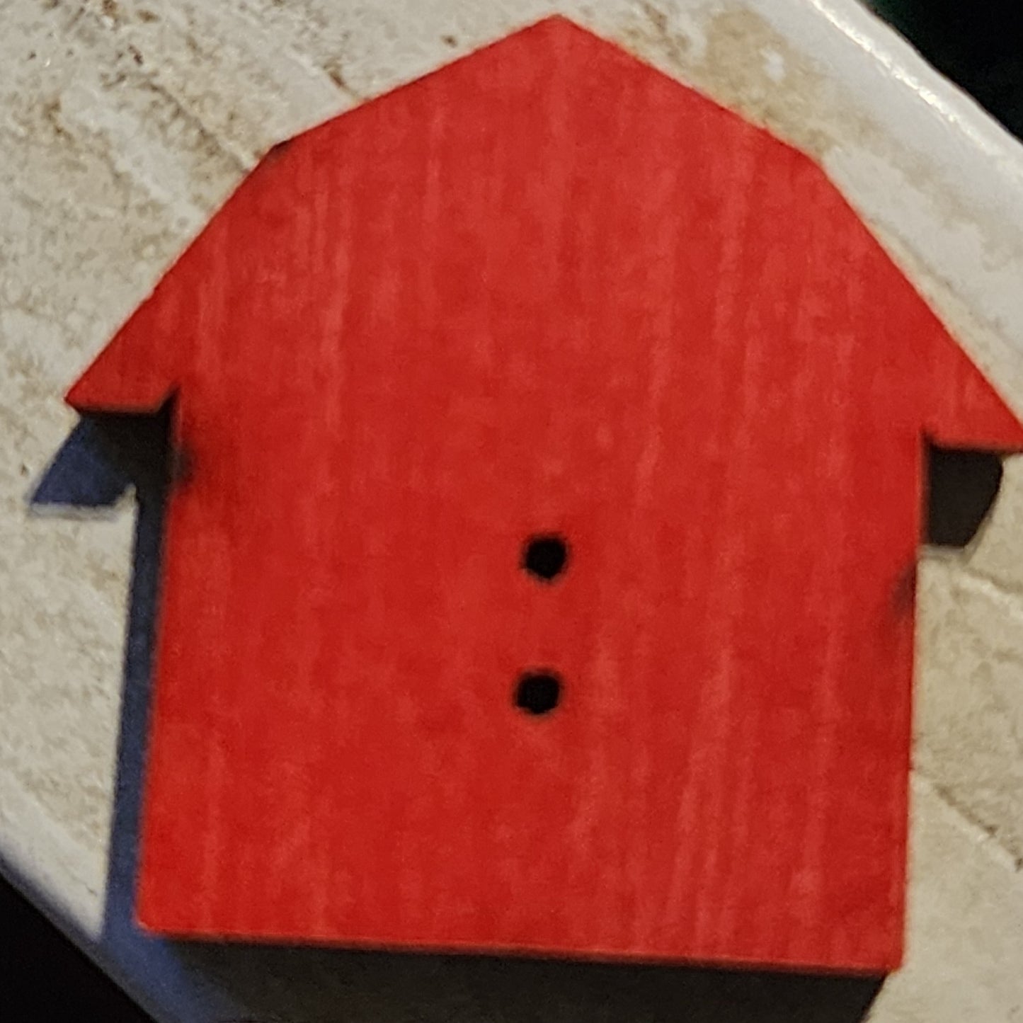 Wooden farmhouse button 27mm high