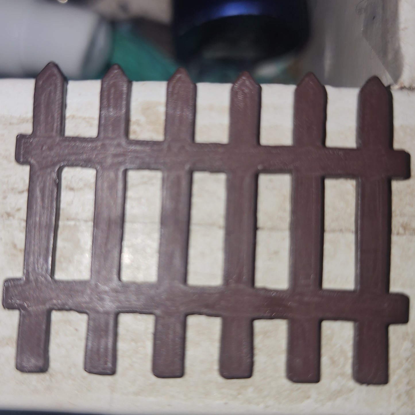 Fence button 42mm wide 30mm high (assorted colours)