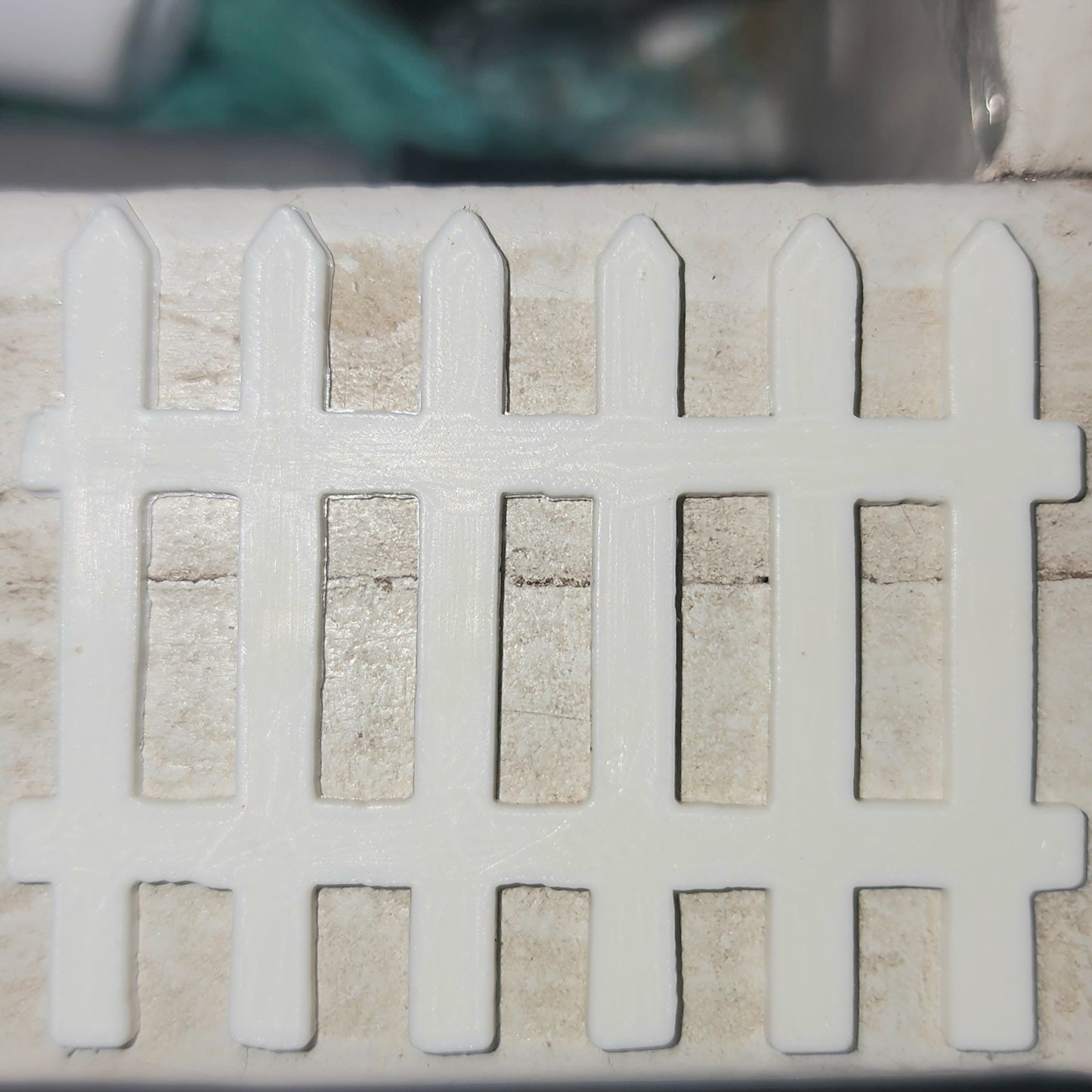 Fence button 42mm wide 30mm high (assorted colours)