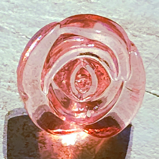 Clear baby pink rose 15mm