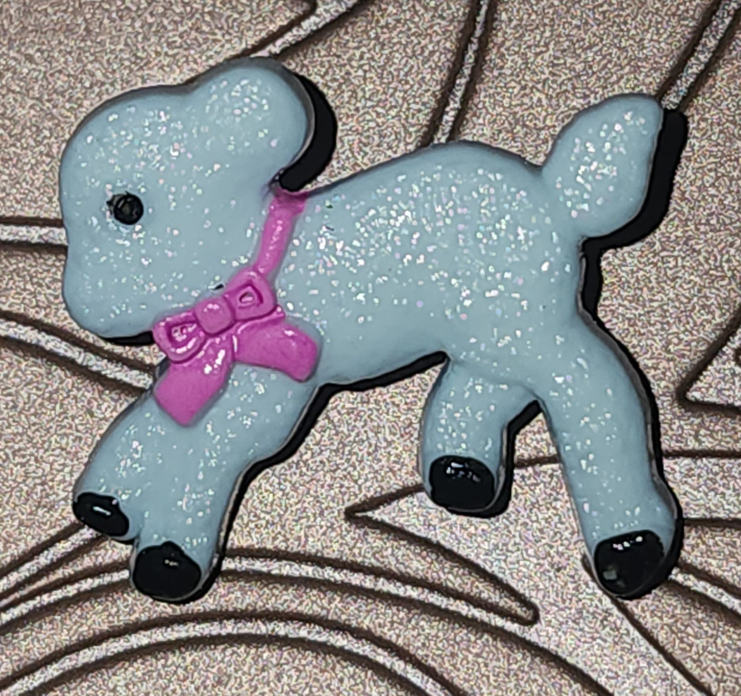 Little lamb button -3 colours 20mm long