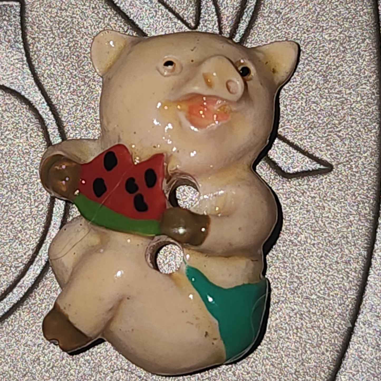 Little Pig Buttons -3 types - all around 20mm high